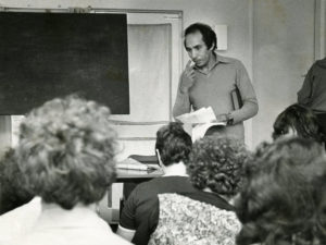 In the Workers Revolutionary Party school for 'Vanessa Talks with Farouk...' Photo Credit Sean Hudson